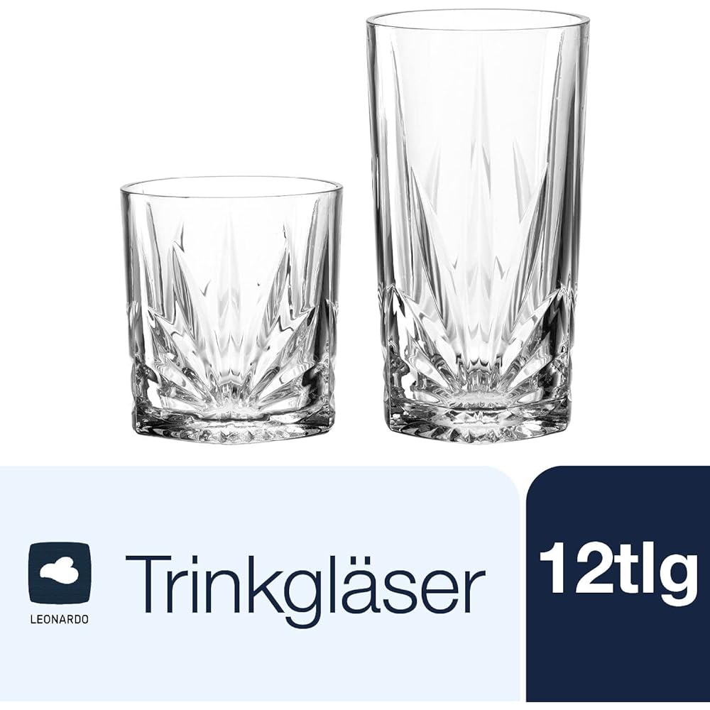 LEONARDO Tumbler set of 12 (220ml x 6 pieces/390ml x 6 pieces) CAPRI 022802