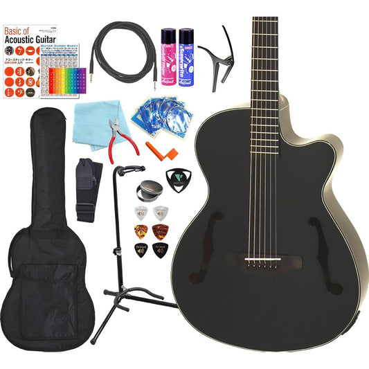ARIA FET-F2 BnG BK Acoustic-Electric Guitar, Beginner, Acoustic Guitar, 18-piece Set [98765]