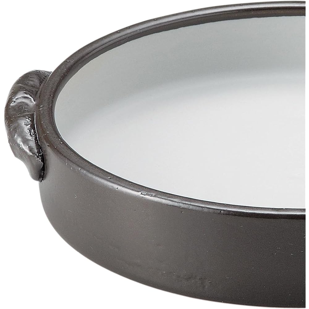 Santo Banko Ware Sukiyaki Pot Brown No. 10 15554 Tenmoku