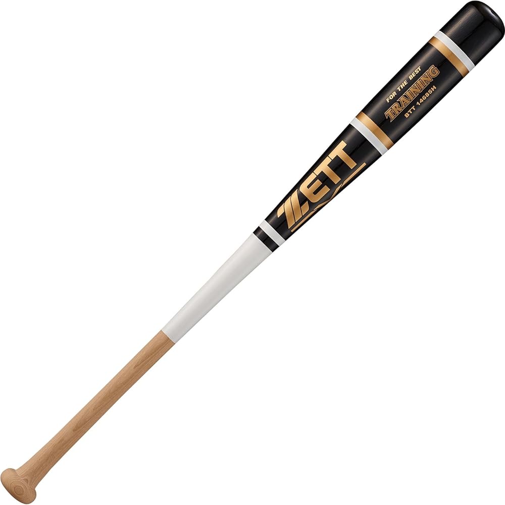 ZETT Baseball Wooden Bat (For Training) BTT14685H Natural/Black 85cm