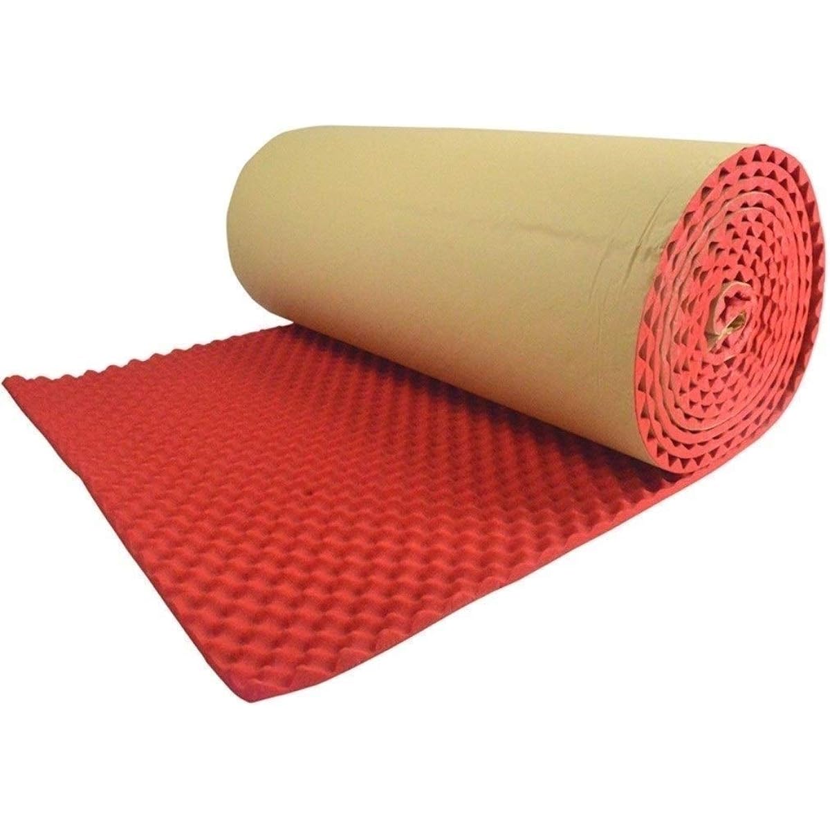 Music Room Soundproofing Roll, Durable and Easy to Install, Acoustic Panel, High Density Flame Retardant Sound Absorbing Cotton (Green) (Red)