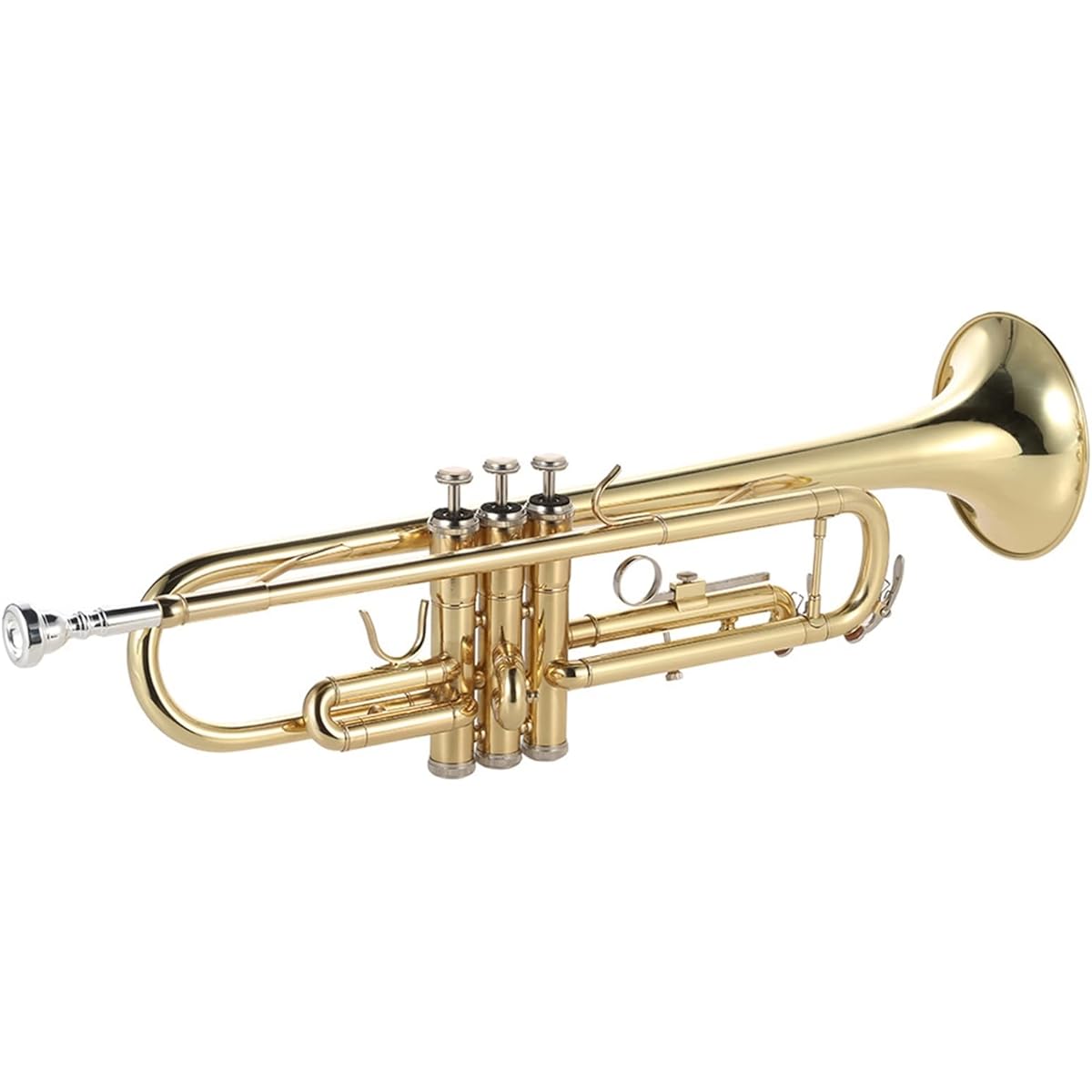 Trumpet BB B Flat Trumpet Brass Gold Painted Exquisite and Durable Musical Instrument