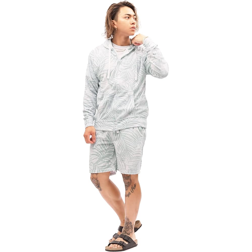 [JIGGYS SHOP] Jiggy's Shop Pile Zip Hoodie Men's Room Wear Tops Long Sleeve Towel Summer Parka