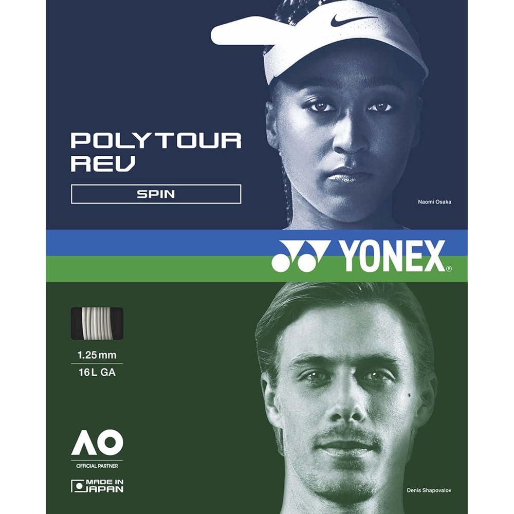 YONEX Hard Tennis String Gut Polytourev 130 12m 1.30mm PTGR130