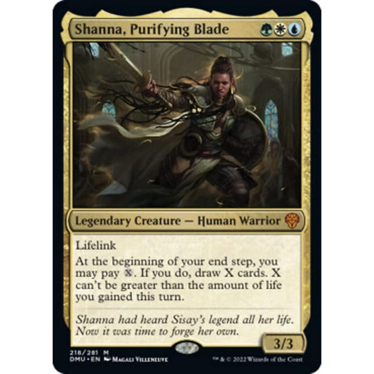 Magic: The Gathering - Shanna Purifying Blade (218) - Dominaria United