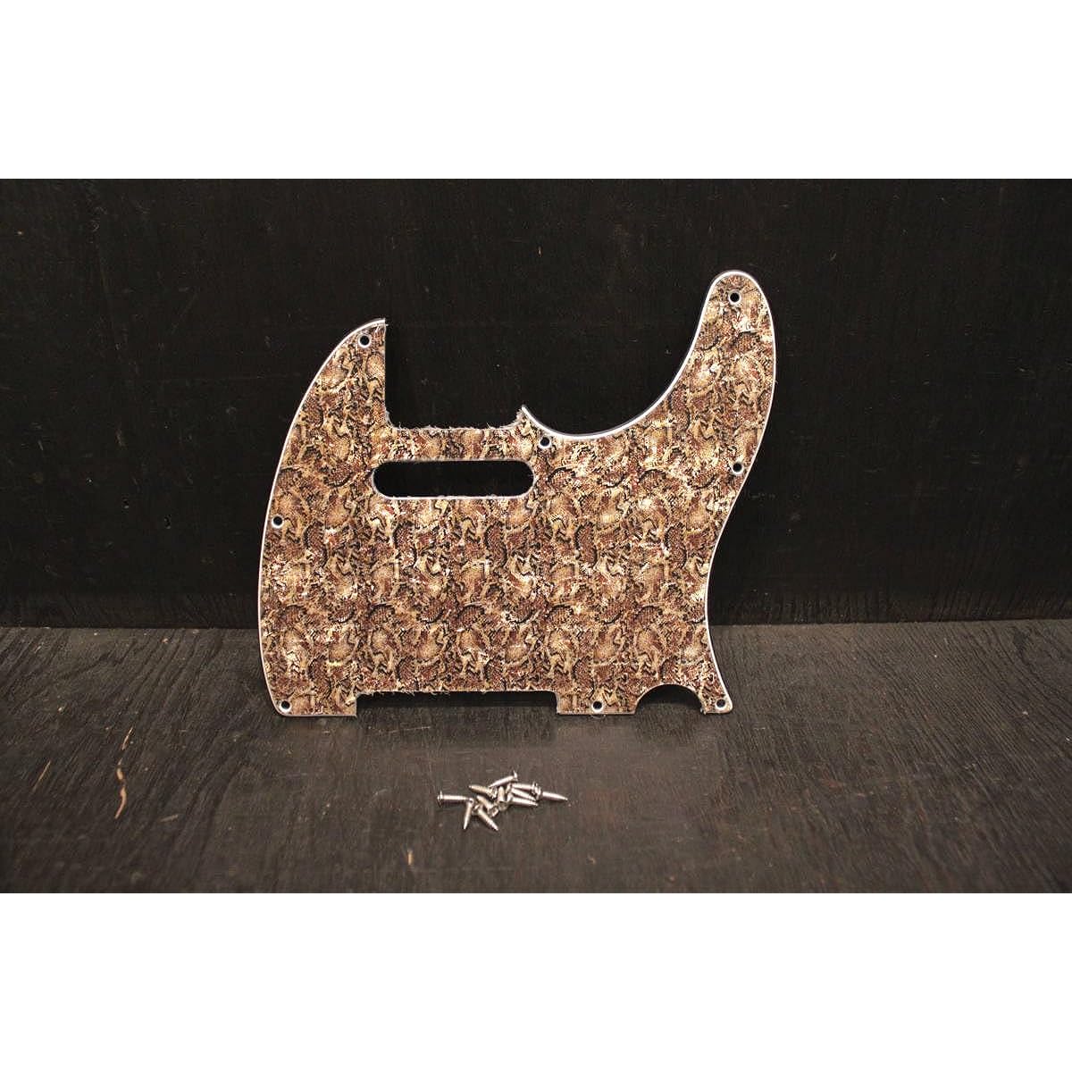 Snake Pattern TE Telecaster Type Pickguard 3P 8-Point Mounting Screws Made in Japan