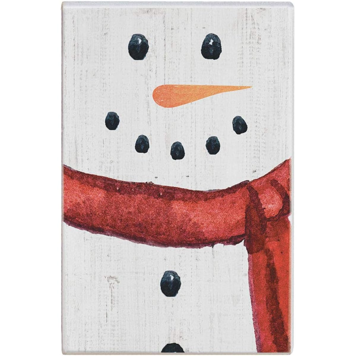 Simply Said, INC Small Talk Rectangular 3.5"x5.25" Wooden Sign - Snowman