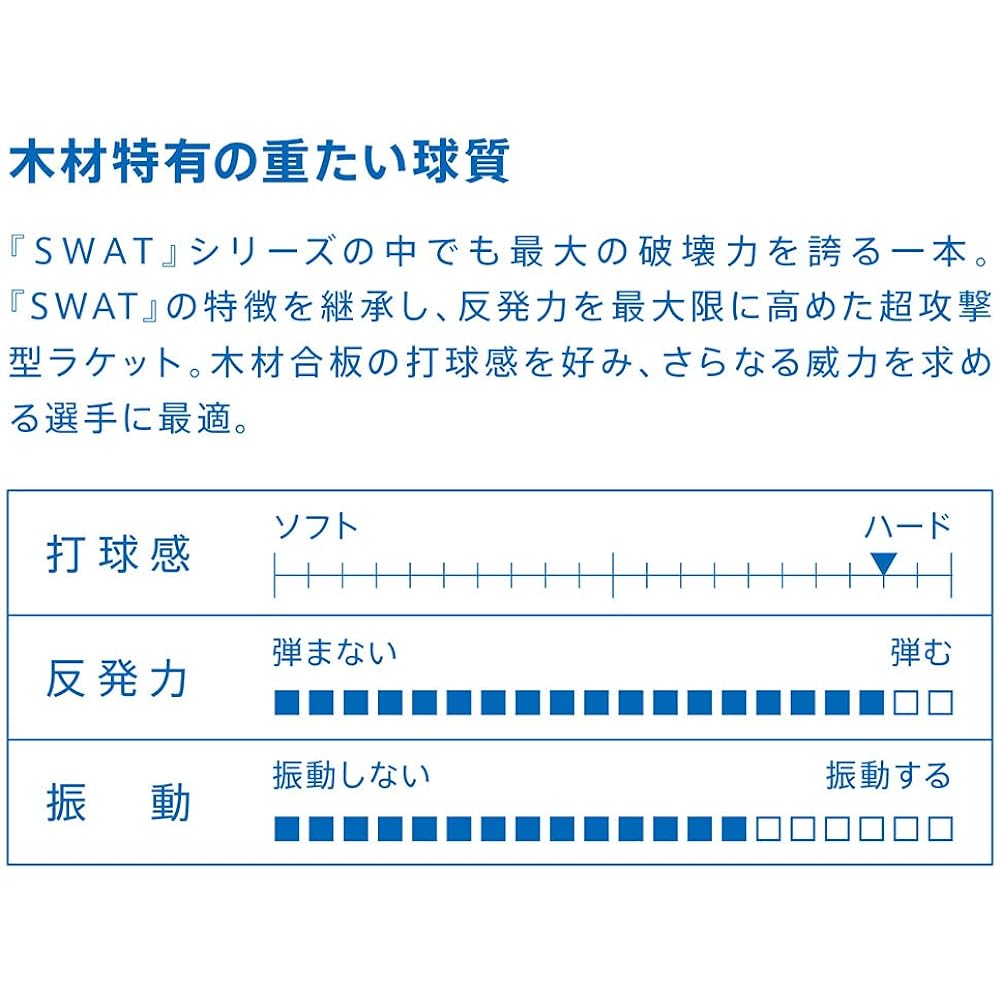 VICTAS Table Tennis Racket SWAT POWER Attack Shakehand