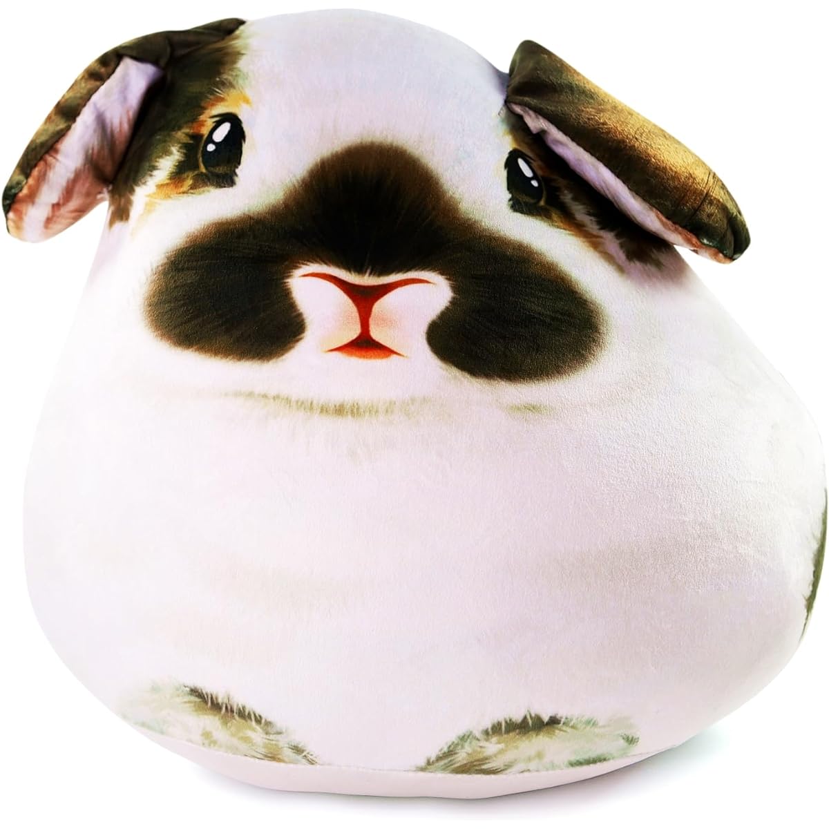 Sew Butiful Rabbit Plush Pillow, Soft Stuffed Animal, Cute Stuffed Animal, Cuddly Plush Toy, Throw Pillow Decoration Gift for Girls and Boys (Brown)