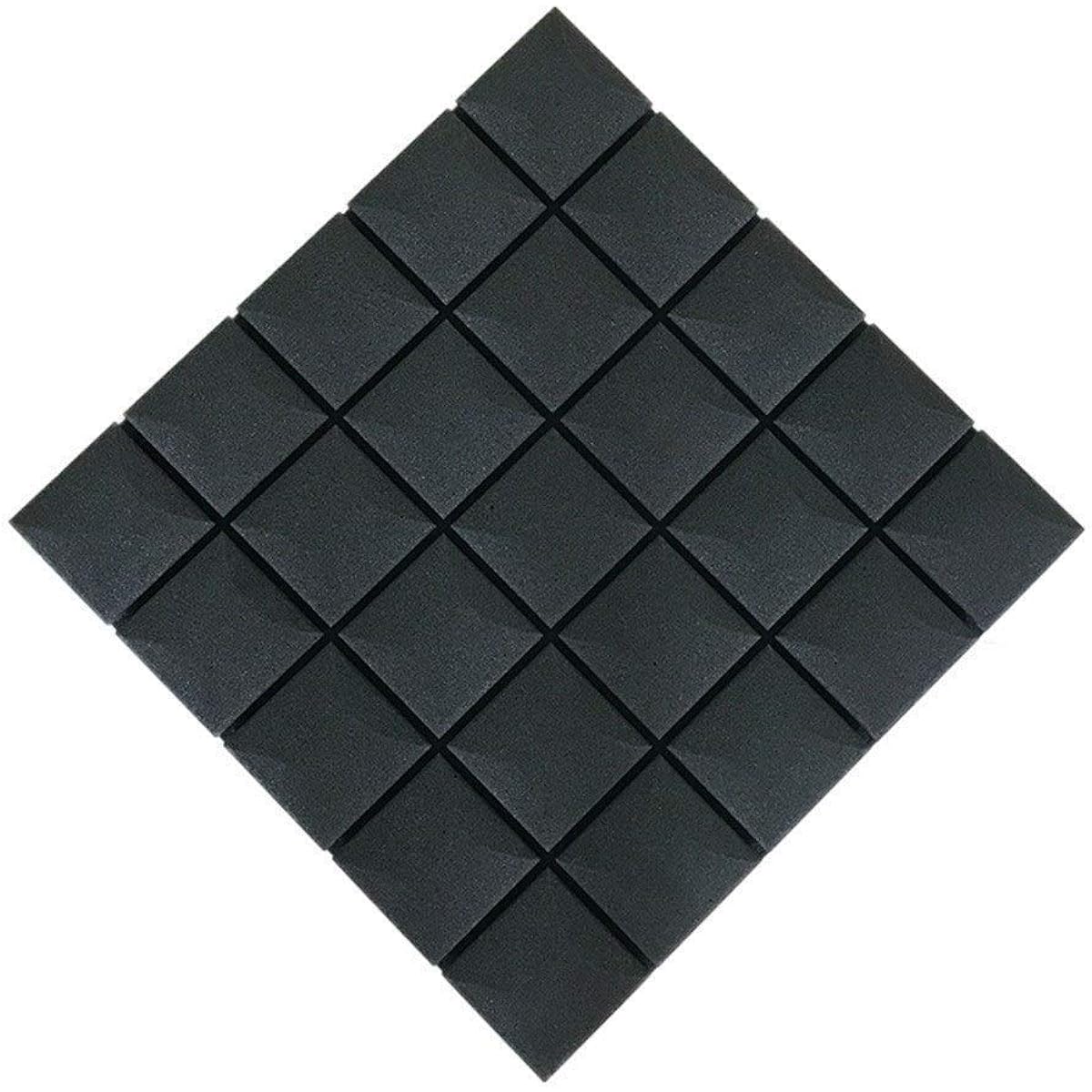 Wall Decorative Acoustic Panels, Dance Room Sound Absorbing Cotton Flame Retardant Acoustic Premium Acoustic Foam (Black) (Black)