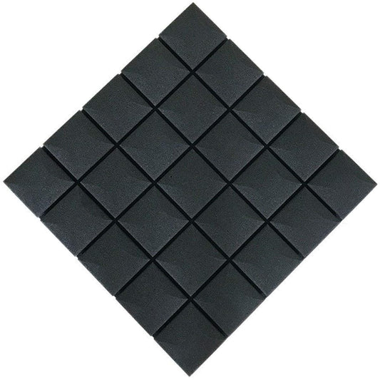 Wall Decorative Acoustic Panels, Dance Room Sound Absorbing Cotton Flame Retardant Acoustic Premium Acoustic Foam (Black) (Black)