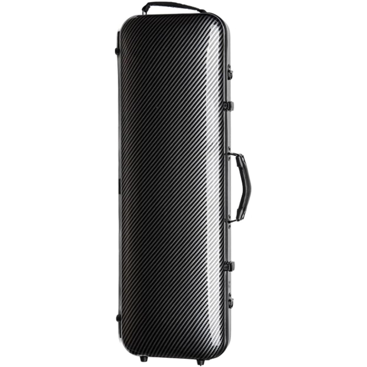 Violin Case, 4/4 Full Size Violin Hard Case, Violin Case Backpack with Hygrometer, Portable Lightweight Violin Backpack, Violin Protection Box Made of Carbon Fiber, Protective 4/4 Violin Case, Violin Backpack for Violinists, Black