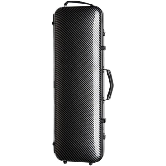 Violin Case, 4/4 Full Size Violin Hard Case, Violin Case Backpack with Hygrometer, Portable Lightweight Violin Backpack, Violin Protection Box Made of Carbon Fiber, Protective 4/4 Violin Case, Violin Backpack for Violinists, Black