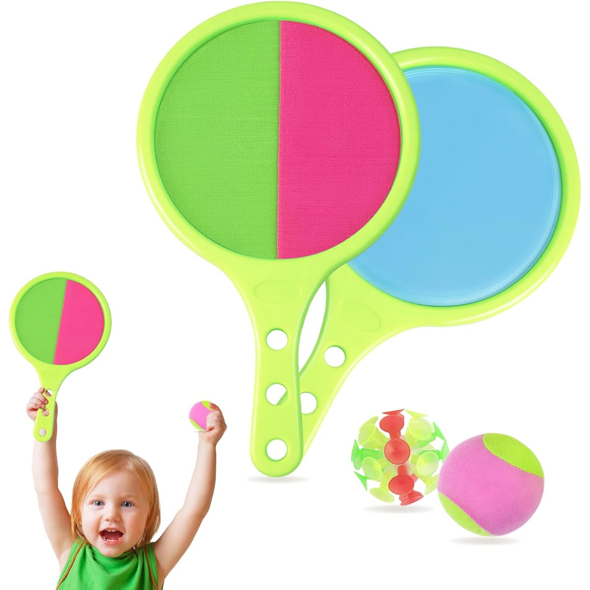 Kids Toy Toss & Catch: Outdoor Game Magic Ball and Catch for Garden Play Area or Beach - Outdoor Activities for Children Ages 3 and Up