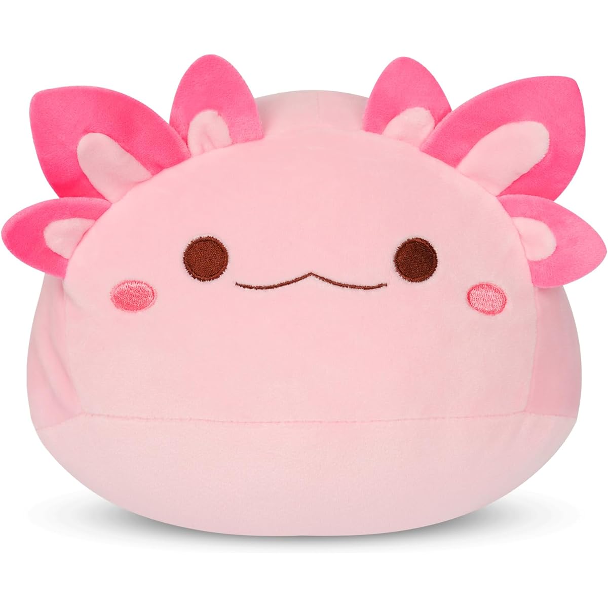 Prewplam Axolotl Plush Toy Pink Axolotl Plush Toy 8 Inch Cute Axolotl Stuffed Animal Cute Round Axolotl Stuffed Animal Cute Stuffed Animal Doll for Kids Boys Girls