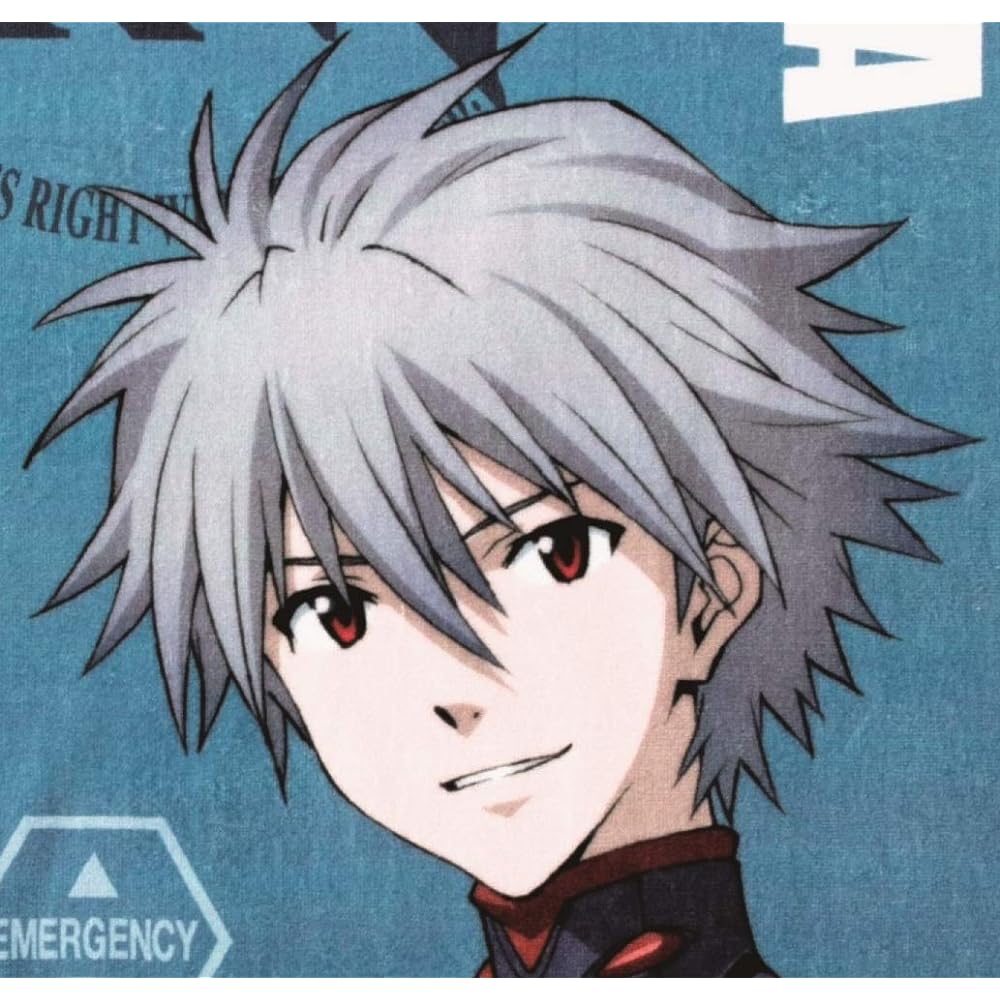 Marushin Beach Towel Evangelion Kaworu 70 x 140cm Plug Suit Kaworu Large Towel Special Case 4885000300