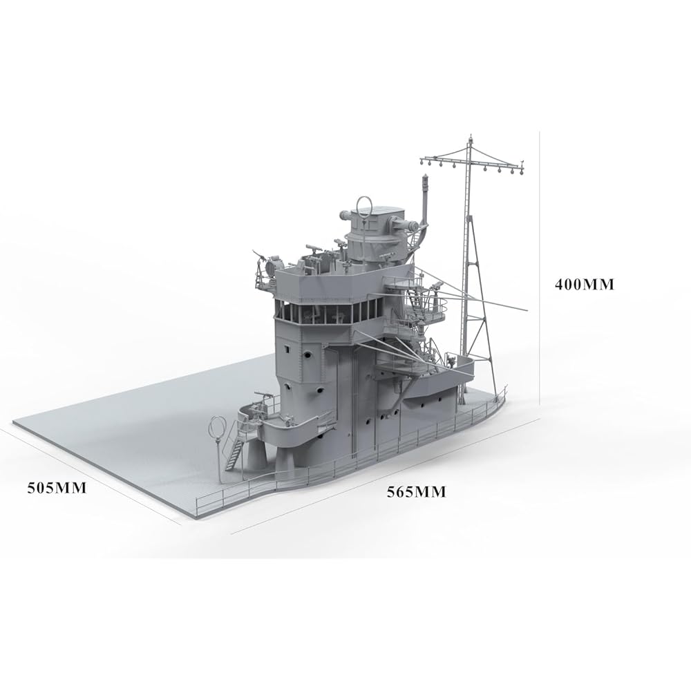 Border Model 1/35 Japanese Navy Aircraft Carrier Akagi Bridge w/Flight Deck + Type 97 Carrier Attack Aircraft Plastic Model BSF001
