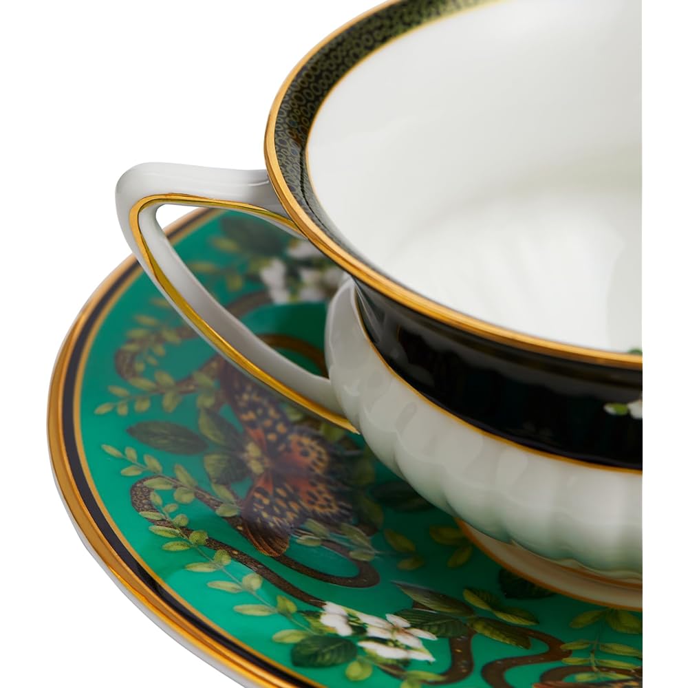 Wedgwood Wonderlust Emerald Forest Tea Cup & Saucer