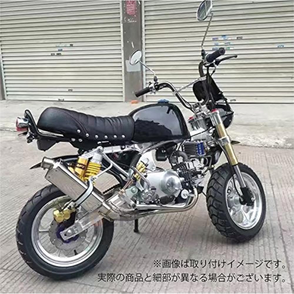 PHOENIX down muffler main body racing muffler stainless steel oval no gloss round cut with baffle monkey gorilla etc. general purpose