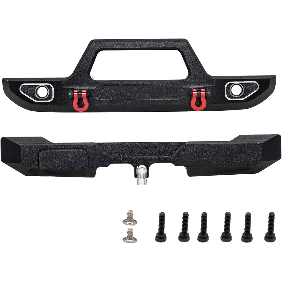 CODA RACING Aluminum Front & Rear Bumper for AXIAL SCX24 Ford Bronco AXI0006 1/24 RC Crawler Car