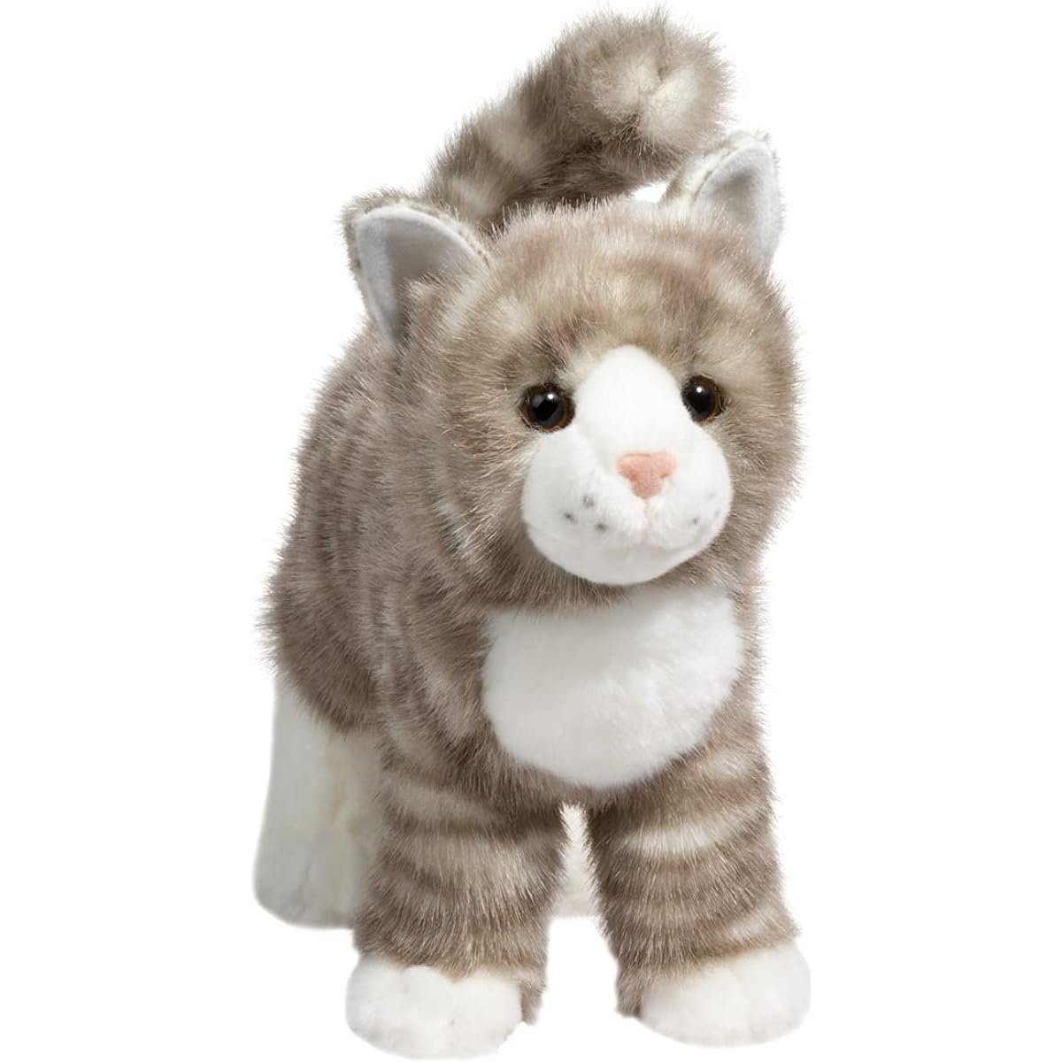 Douglas Caress Plays '' Plush 12 ENERGY Gray Tabby Cat