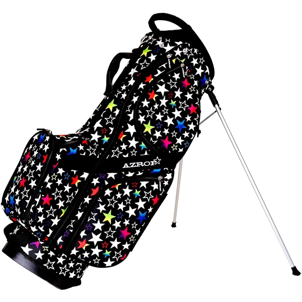 Azrof Stand Caddy Bag AZROF-STCB01 Multi Star BK