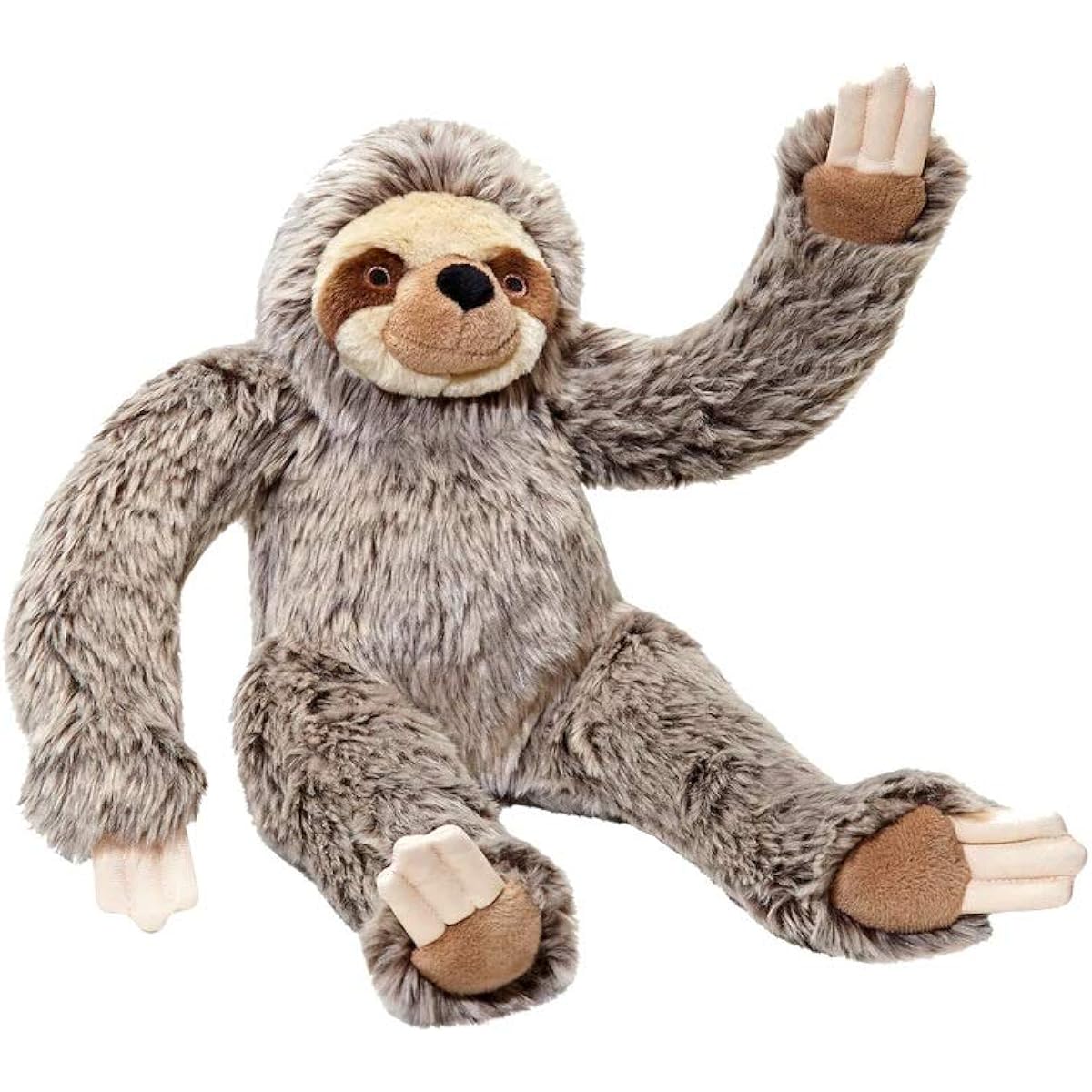 Fluff and Tuff Tico Sloth Stuffed Animal Dog Toy, Large, 15"