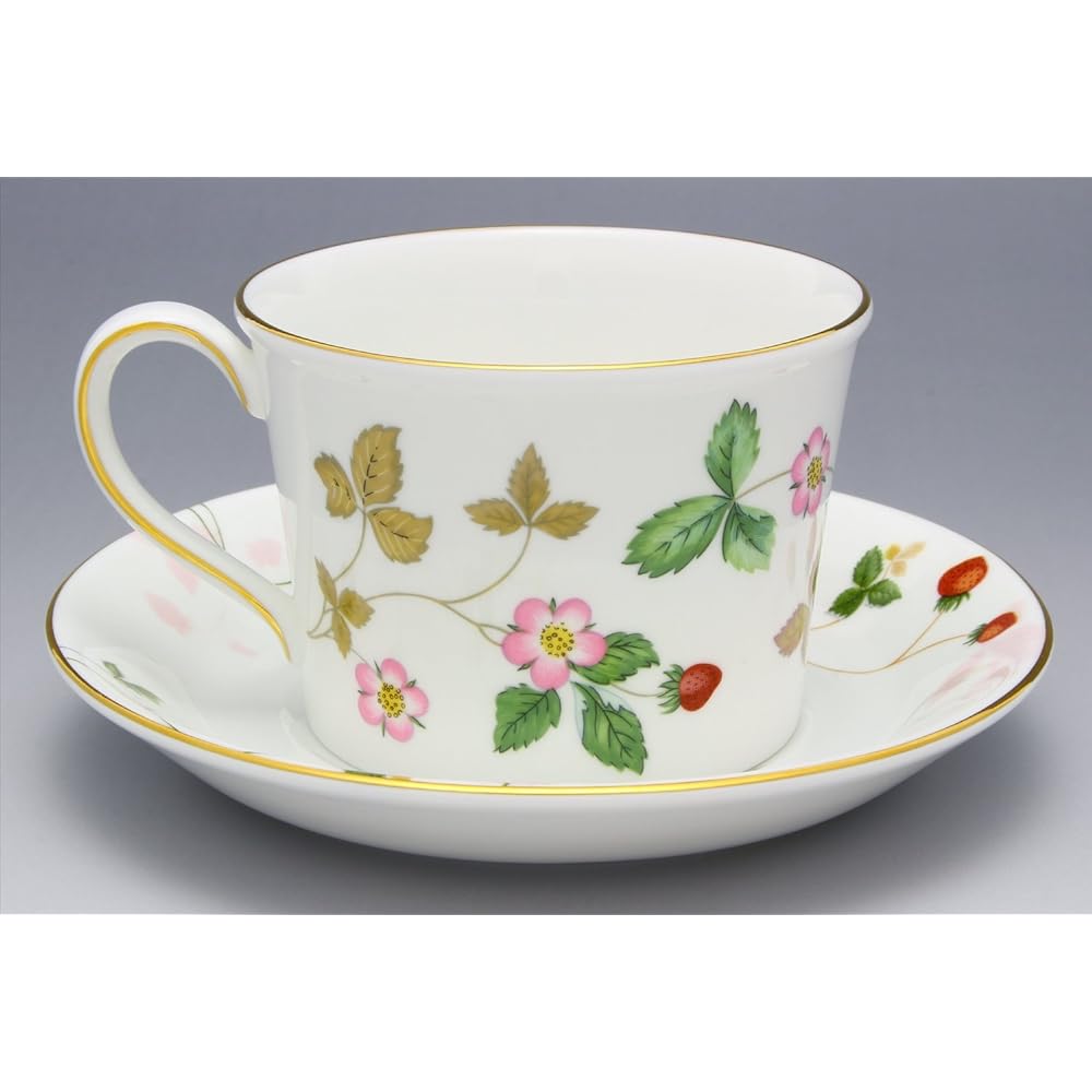[Regular Imported Product] Wedgwood Wild Strawberry Pastel Cup & Saucer (Delphi) Wedding Gift 1053808