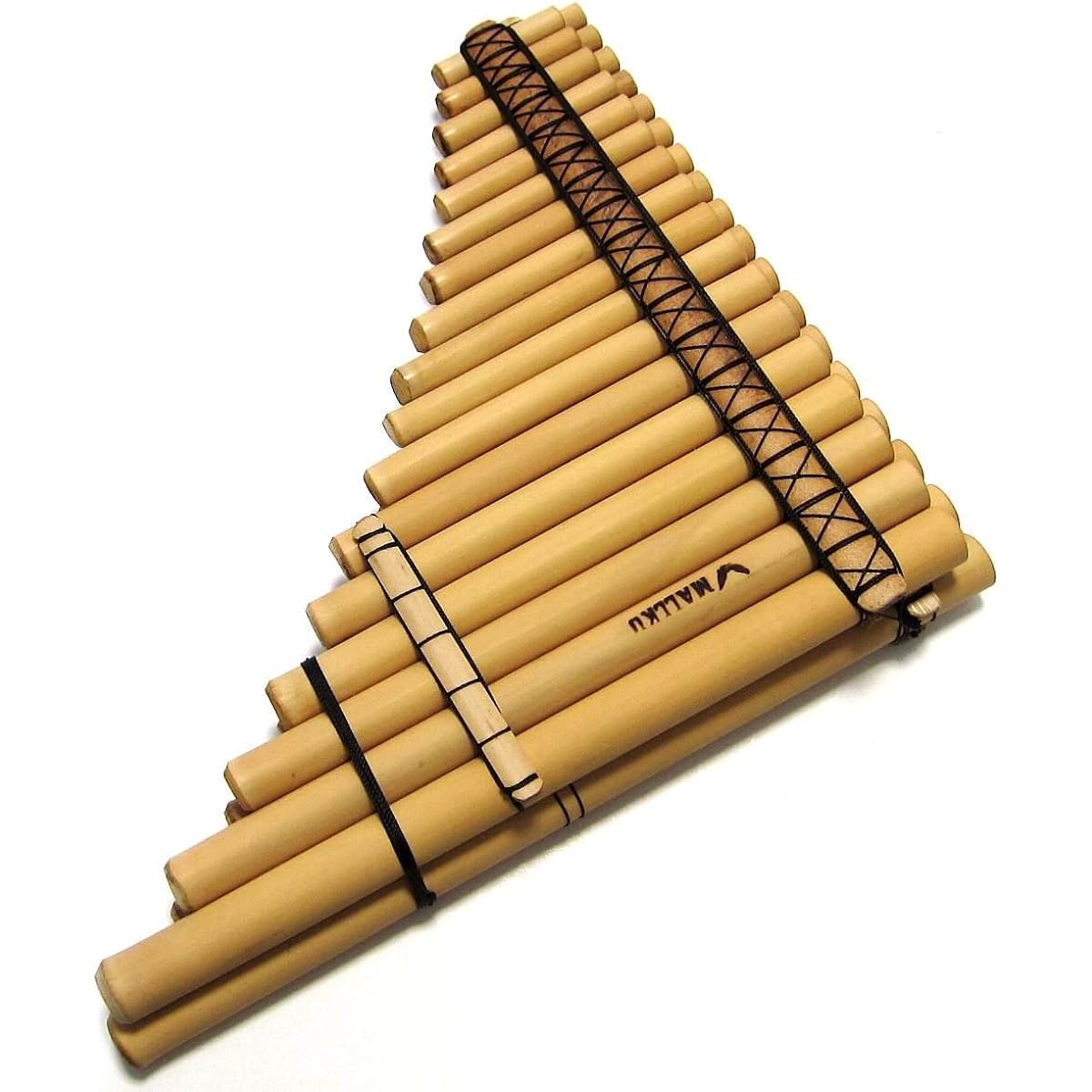 Chromatic Sampogna Professional Malta 2-row type (17+18 tubes) made of reed [Marukusha] [ZAMPOnA CROMATIC MALTA MALLKU 17+18]