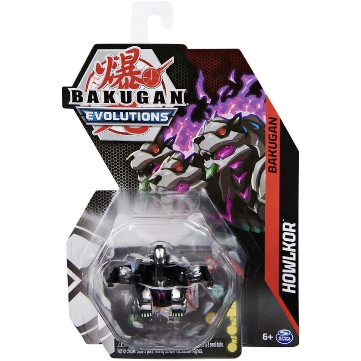 Bakugan Evolution 2022 2 Inch Core Collectible Figure and Trading Card Darks Hole Car