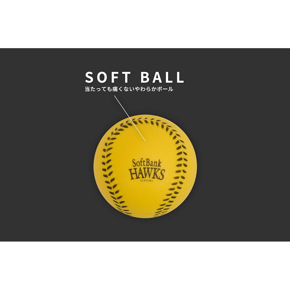 Fukuoka Softbank Hawks x GP (Geepee) Parent and child catch ball set, soft ball included