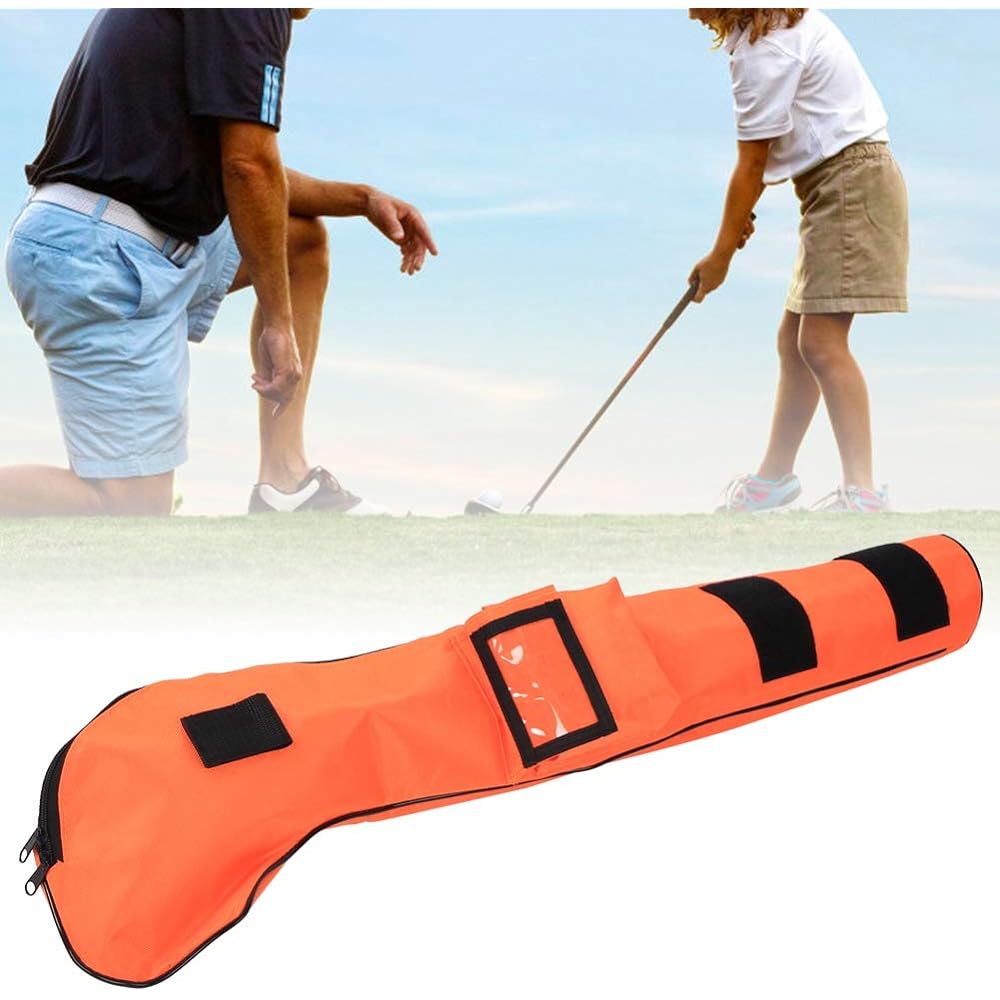 Children's Golf Club Bag, Wear-resistant, Large Capacity, Lightweight, Portable, Foldable, Holds 3 Clubs, Practice Golf Case, 3 Colors