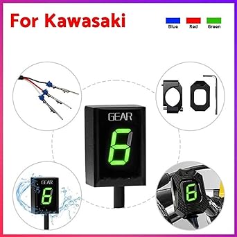 Speed Display Meter Motorcycle Gear Indicator Kawasaki Z750 Z750R Z800 Z800e Z1000 ER6N ER6F Ve-rs-ys 650 Ninja 300 400 Z650 1-6 Gear