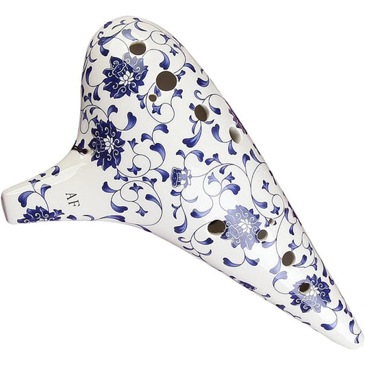 12 Holes Alto F Tune Student Ocarina Professional Playing Blue and White Porcelain Ocarina Musical Instrument Ocarina Instrument
