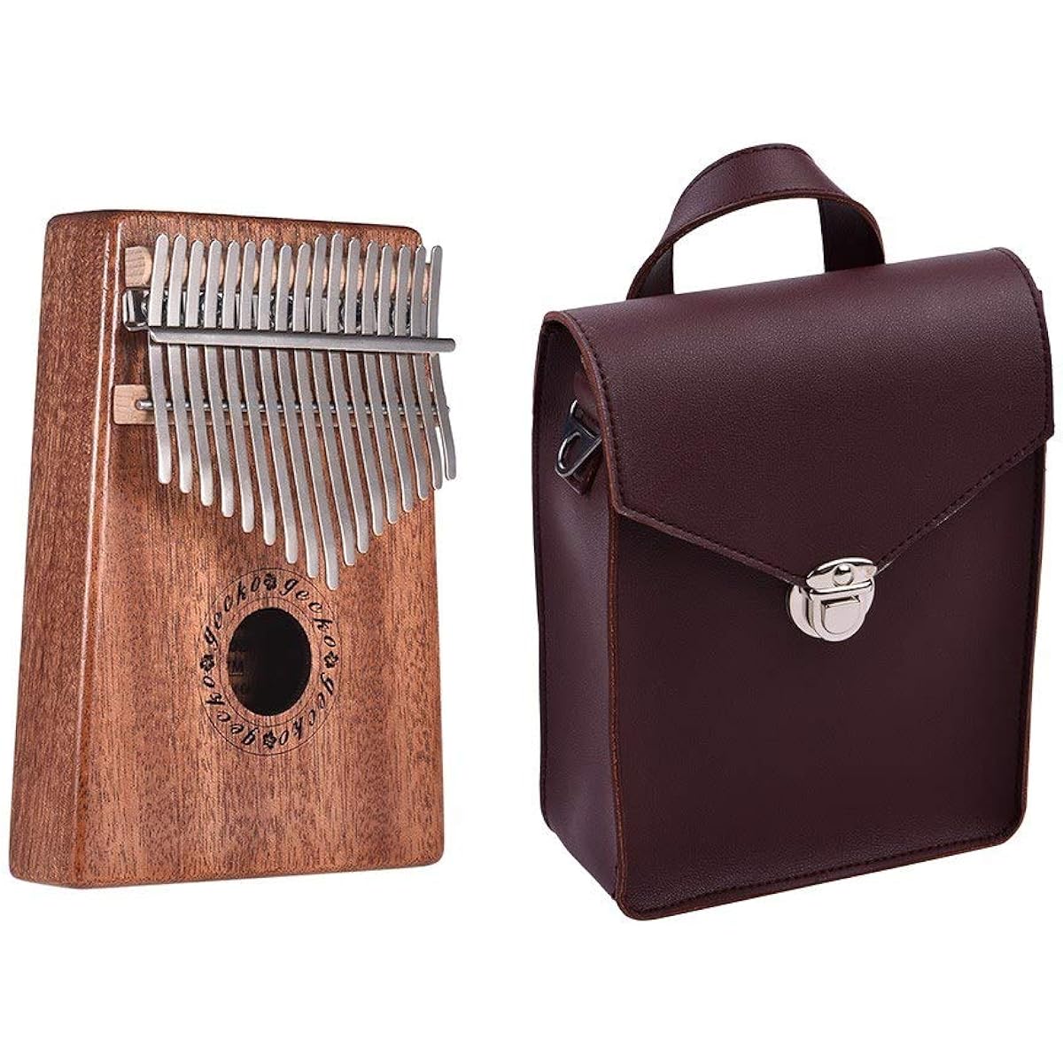 Thumb Piano 17 Keys Kalimba Thumb Piano Mbira Mahogany African Instrument