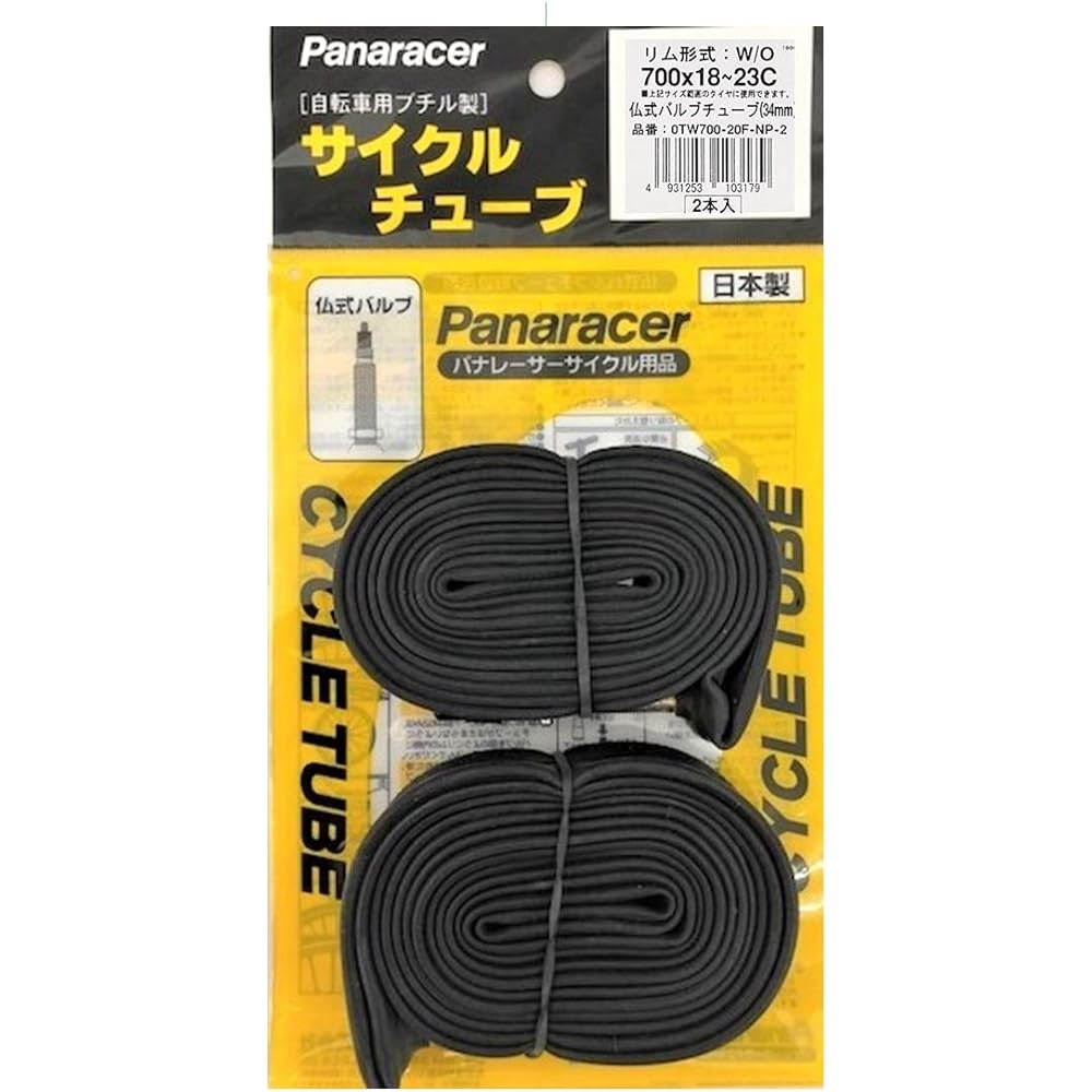 Panaracer Tube 700×18~23C Presta style 34/48/60mm Valve Made in Japan