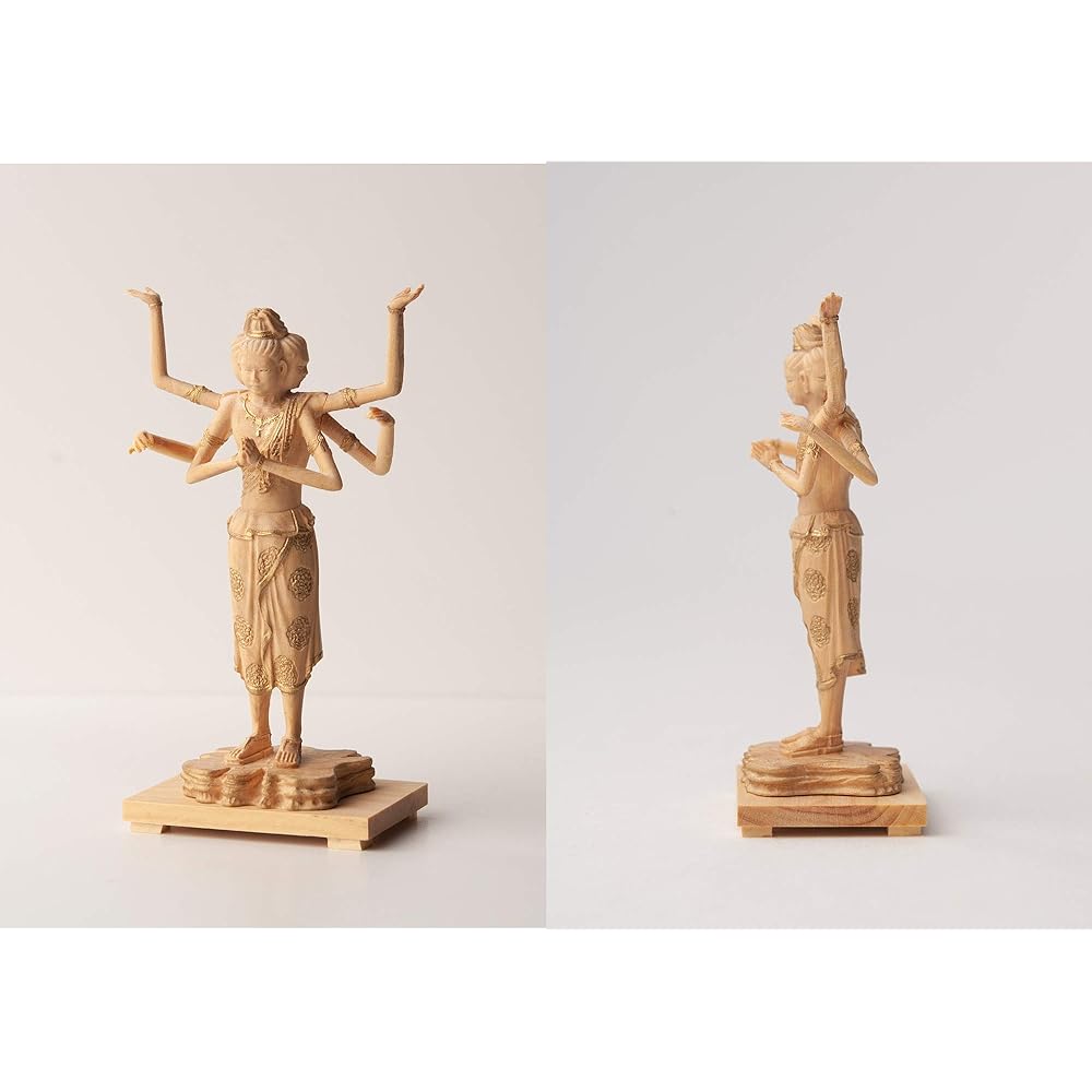 Tiny Buddha Ashura (Wooden: Boxwood)_Wood Carving Buddha Statue Buddha Statue World (GSB Ashura