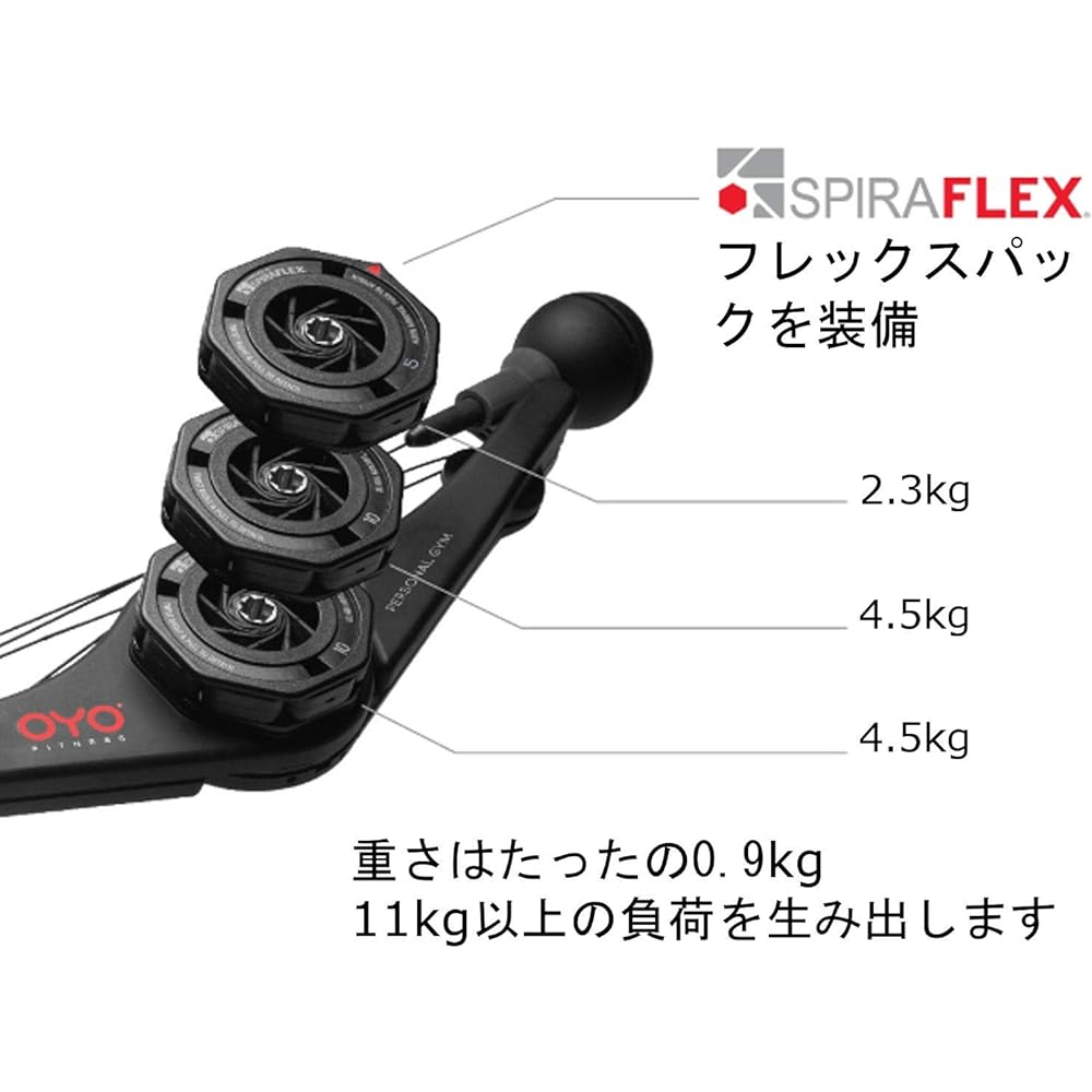 OYO Personal Gym Home Gym Fitness Machine - As an alternative to muscle training equipment such as muscle training tubes and sit-up tables [New muscle training equipment that can be easily done with a load of 11.3 kg]