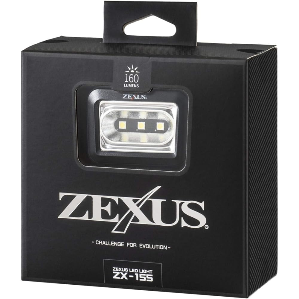 Fuji Touki ZEXUS LED Light ZX-155 [Maximum 160 lumens Main LED lighting time: Up to 70 hours White LED]