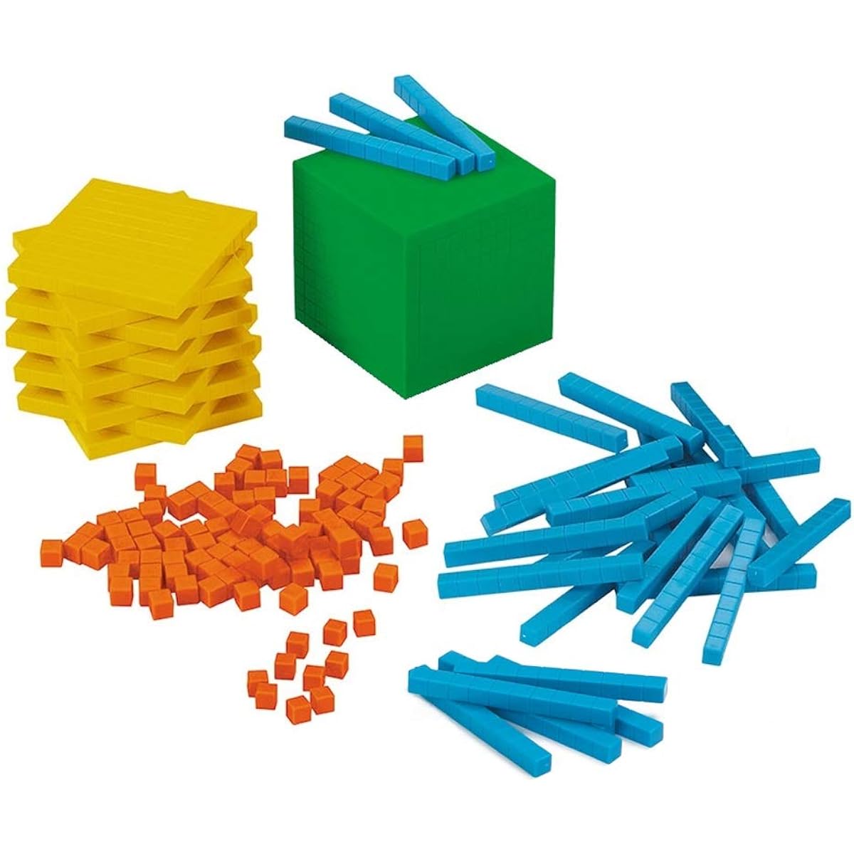 EAI Educational Based 10-Piece Differentiated Set | Early Learning Math Manipulatives Number Concepts and Place Value - 161 Pieces