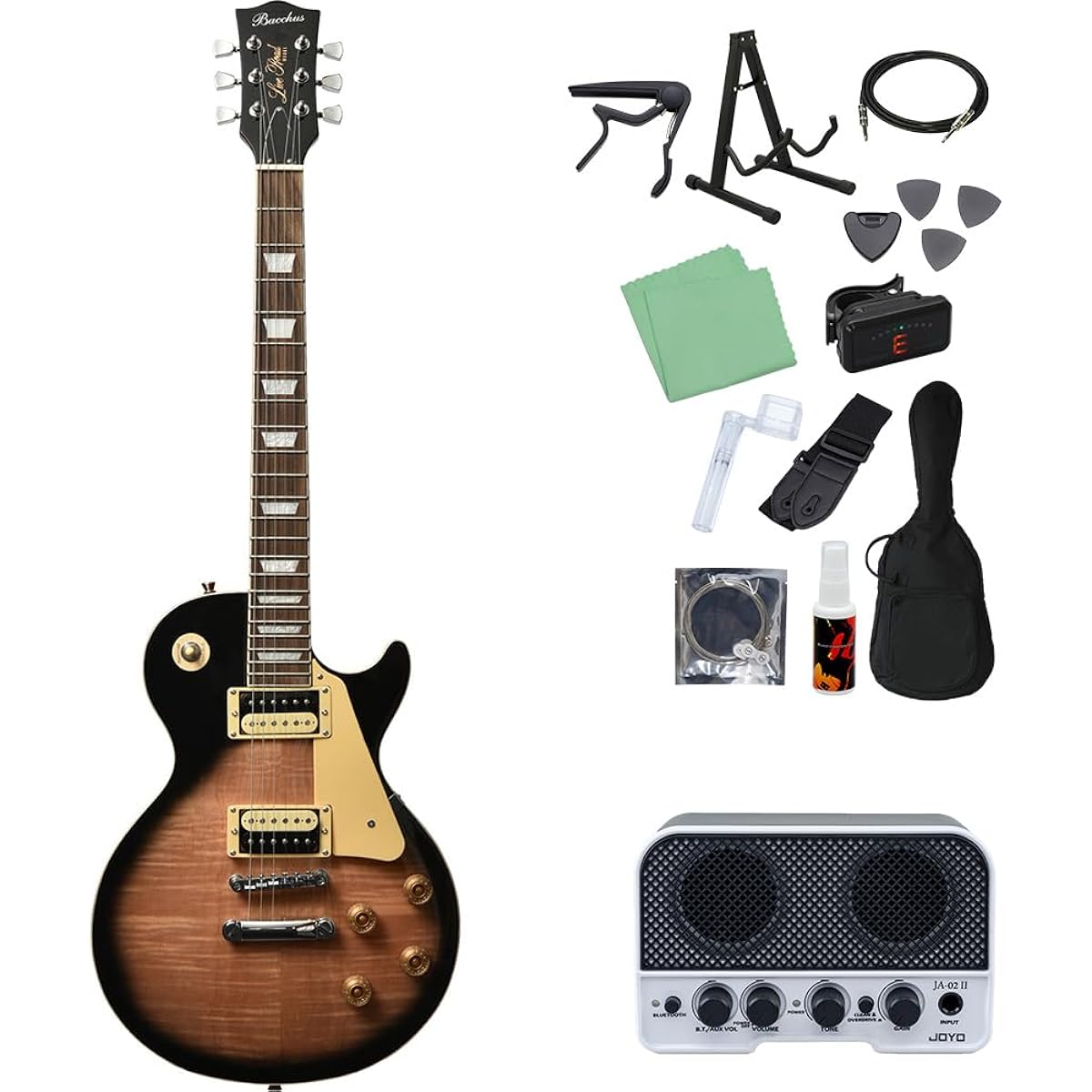 Bacchus BLP-FMH/R TS Electric Guitar Beginner 14-piece Set [Includes Bluetooth Mini Amplifier] Bacchus