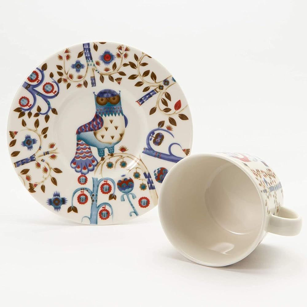 iittala [Regular Imported Product] Iittala Taika Coffee Cup & Saucer White 1054171