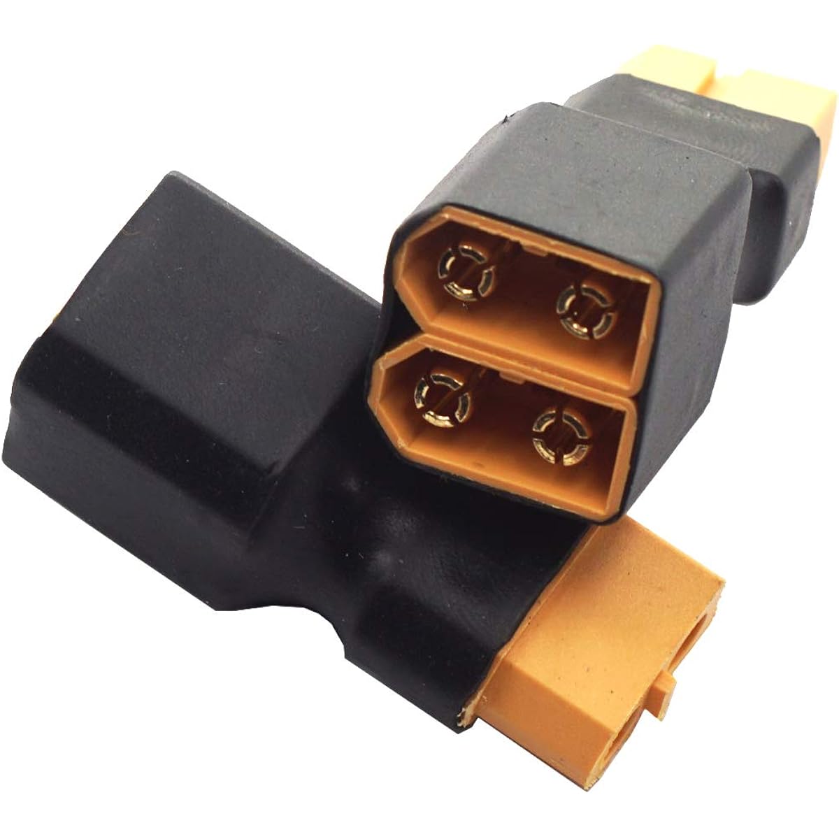 Mirthobby Wireless XT60 Parallel Adapter Connector 1 Female - 2 Male Wireless Adapter for RC Lipo Battery Pack of 3