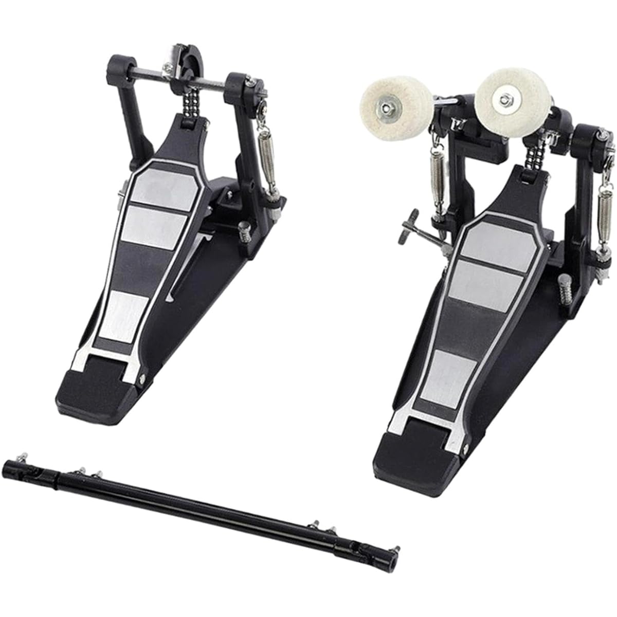Tachiuwa Double Bass Drum Pedal, Foot Plate, Percussion Drum Set, Heavy Duty Accessories, Double Drum Pedal, Kick Pedal, Double Chain