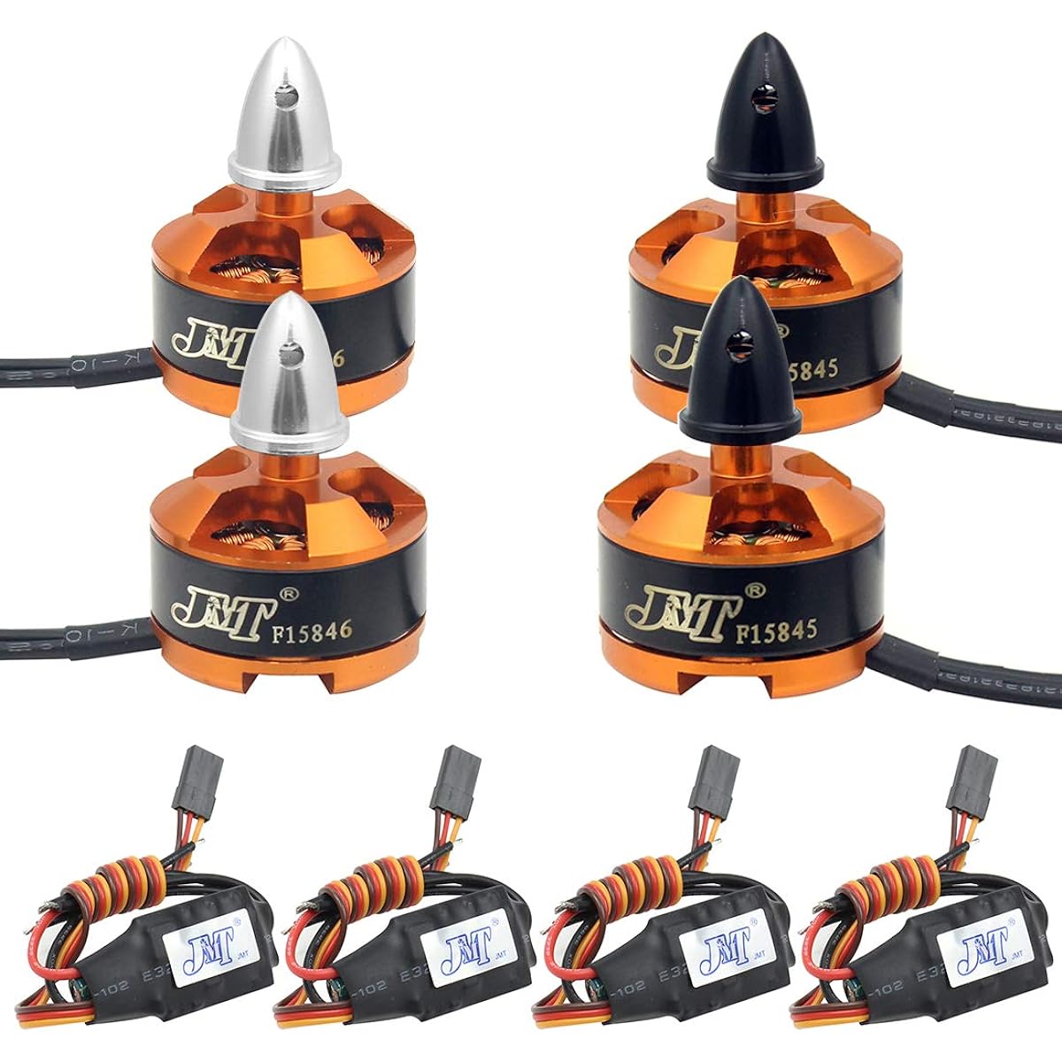 JMT Mini Multirotor 1806 2400KV CW CCW Brushless Motor DIY 2-3S for 250 Mini Drone FPV CC3D 260 330 RC Quadcopter (2CW+2CCW+4ESC)