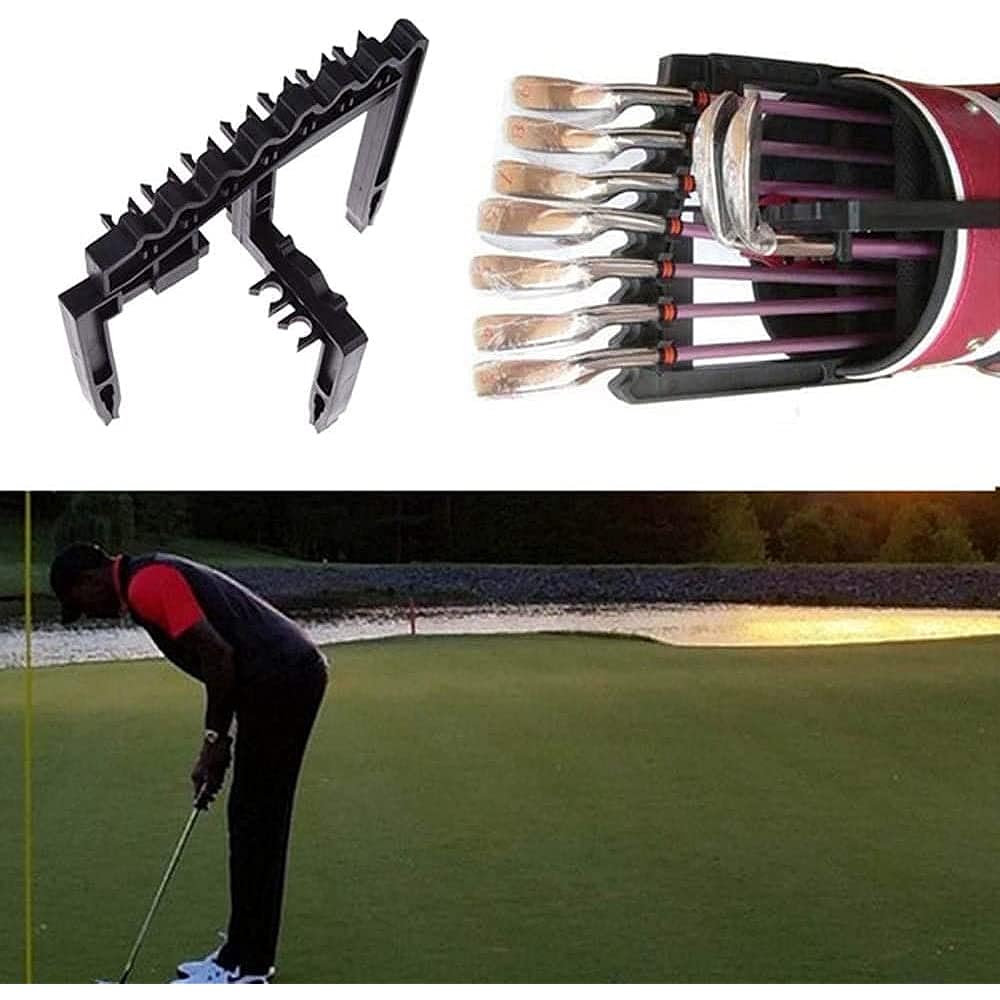 Oidnvay Golf Club Organizer Shaft Holder, Golf 9 Iron Club Holder Divider, ABS Shaft Holder Stacker