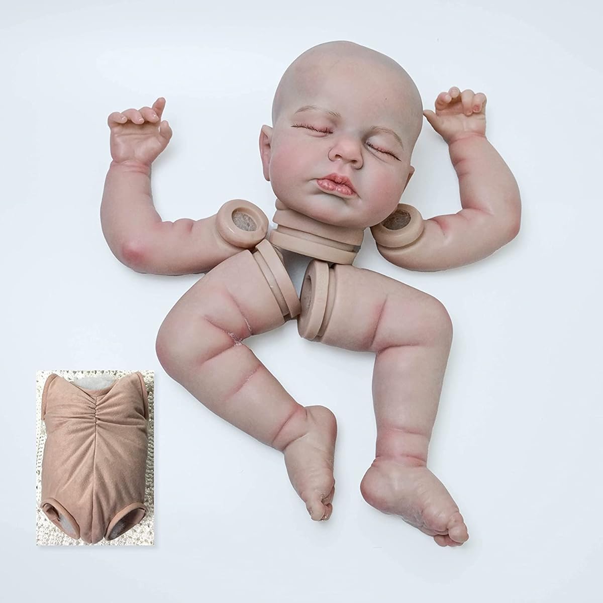 DangTpor 20" Complete Doll Size Already Painted Kit Leroux Very Lifelike Highly Detailed Veins Extra Body