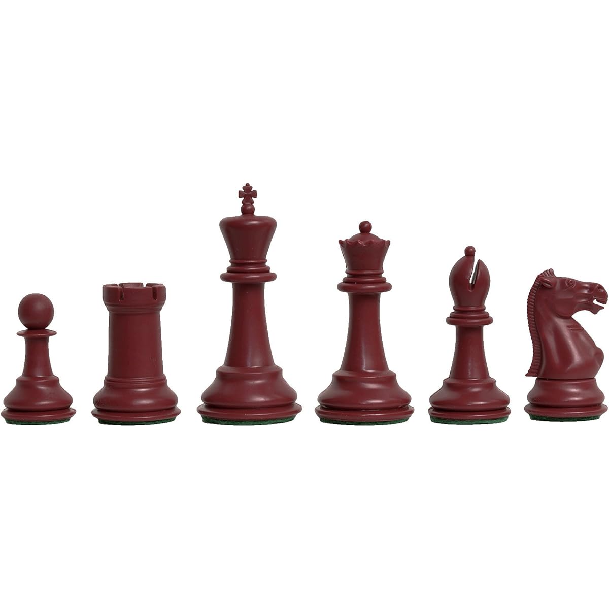 The House of Staunton Marshall Plastic Chess Set Pieces Only 3.75" King Red & White