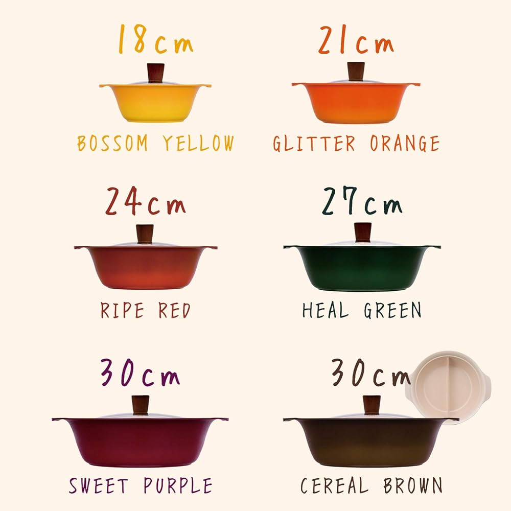 Wahei Freiz Two-handled Pot Blossom Yellow Size 6 (For 1-2 people) IH Compatible Ceramic Coat Vegito Marche RB-1239