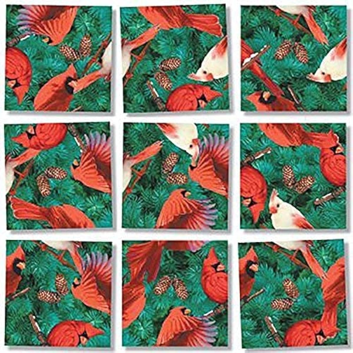 B Dazzle Cardinals Scramble Square 9 Piece Puzzle